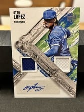 2022 Panini Diamond Kings DK Material Signatures Otto Lopez #DMS-OL card