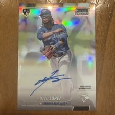 2022 Stadium Club Chrome Autographs Otto Lopez #SCCUA-OL card