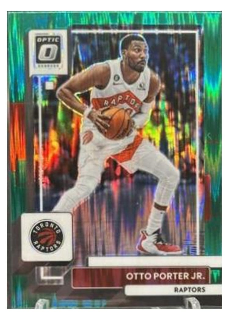 2022-23 Donruss Optic Base Set Otto Porter Jr. Green Shock #6 card