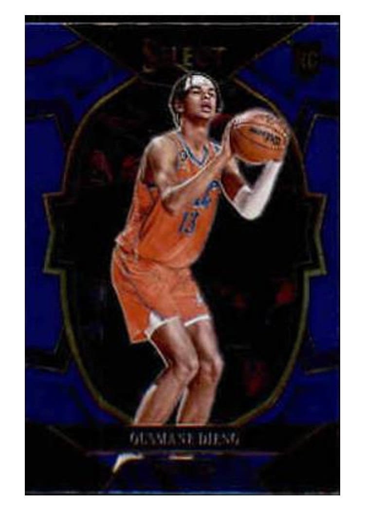 2022-23 Panini Select Base Set Ousmane Dieng Blue Retail #76 card