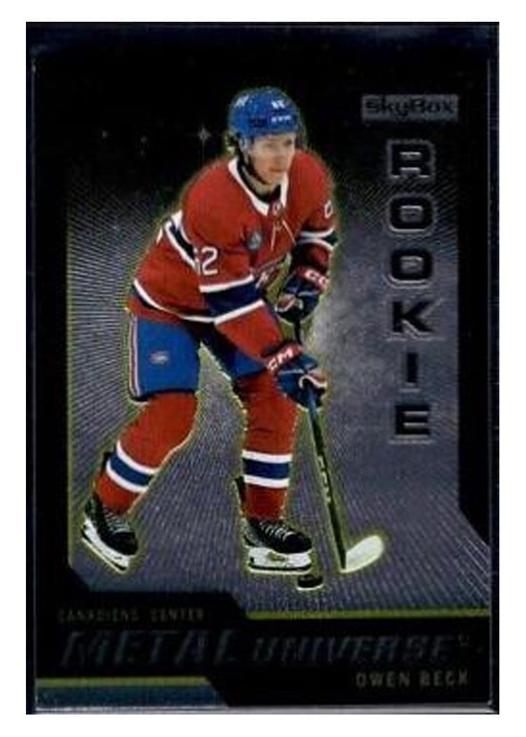 2023-24 SkyBox Metal Universe 2008-09 Rookie Retros Owen Beck #R-35 card