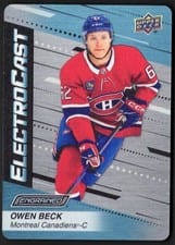 2023-24 Upper Deck Engrained ElectroCast Metal Owen Beck #EC-38 card