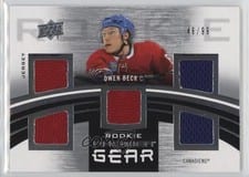 2023-24 Upper Deck Premier Premier Gear Rookies Jersey Owen Beck #PGR-OB card