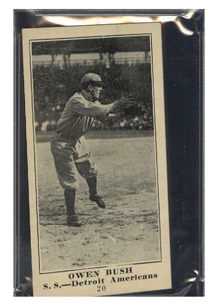 1916 M101 5 Sporting News Owen Bush #20 card