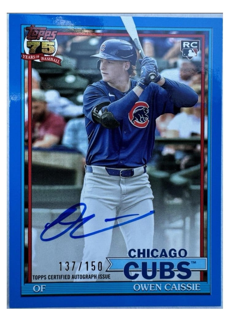 2026 Topps 1991 Topps Autographs Owen Caissie #91A-OCA card