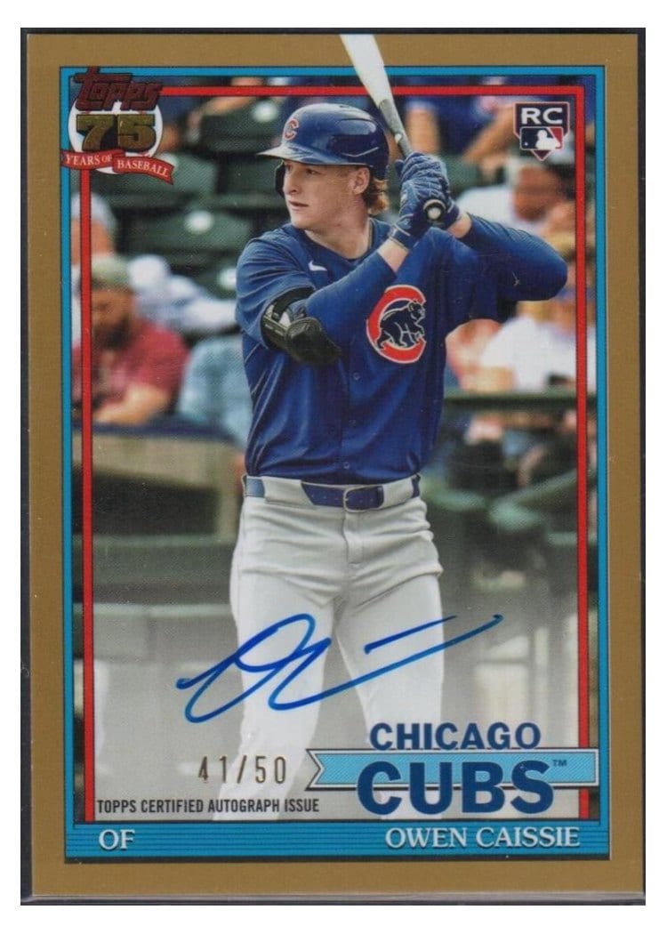 2026 Topps 1991 Topps Autographs Owen Caissie #91A-OCA card