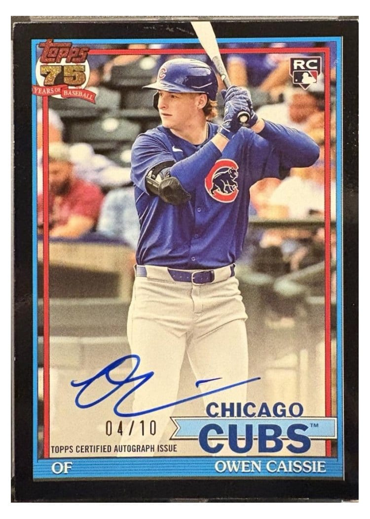 2026 Topps 1991 Topps Autographs Owen Caissie #91A-OCA card