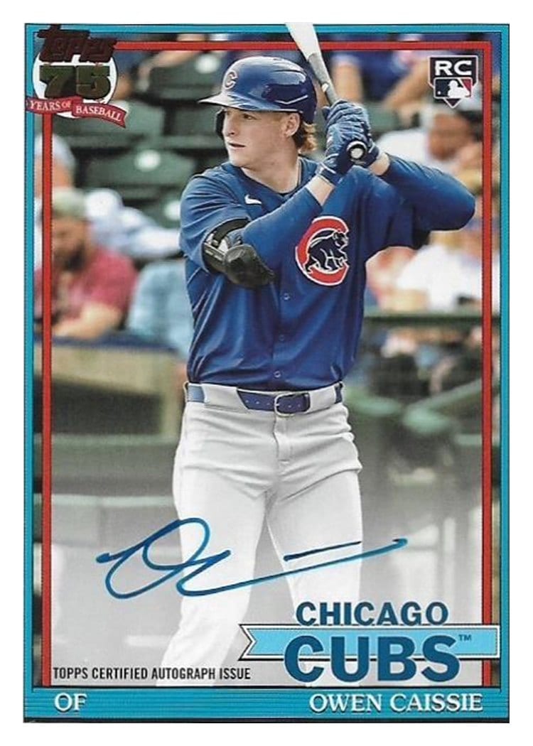 2026 Topps 1991 Topps Autographs Owen Caissie #91A-OCA card
