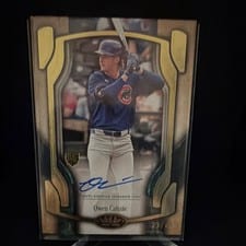 2026 Topps Tier One Break Out Autographs Owen Caissie #BOA-OC card