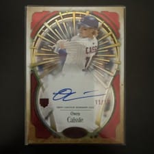 2026 Topps Tier One Tier One Xplosion Autographs Owen Caissie #T1XA-OC card