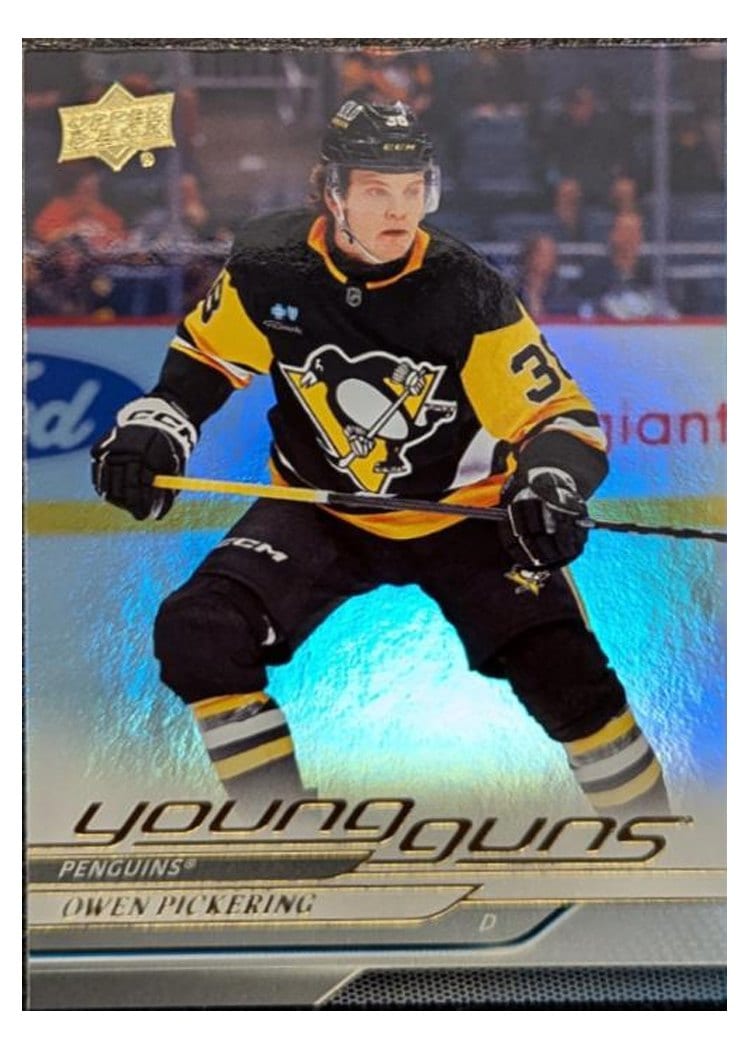 2024-25 Upper Deck Base Set Owen Pickering Silver Foil #703 card