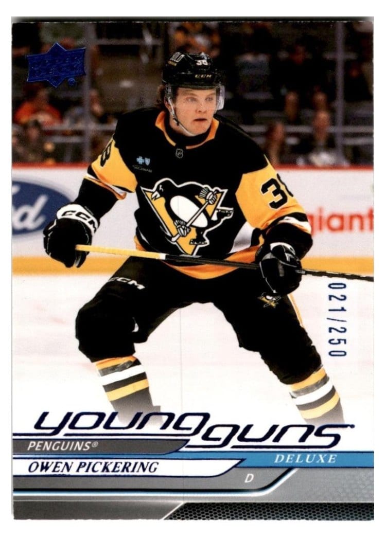 2024-25 Upper Deck Base Set Owen Pickering #703 card