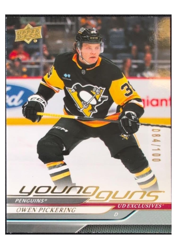 2024-25 Upper Deck Base Set Owen Pickering #703 card