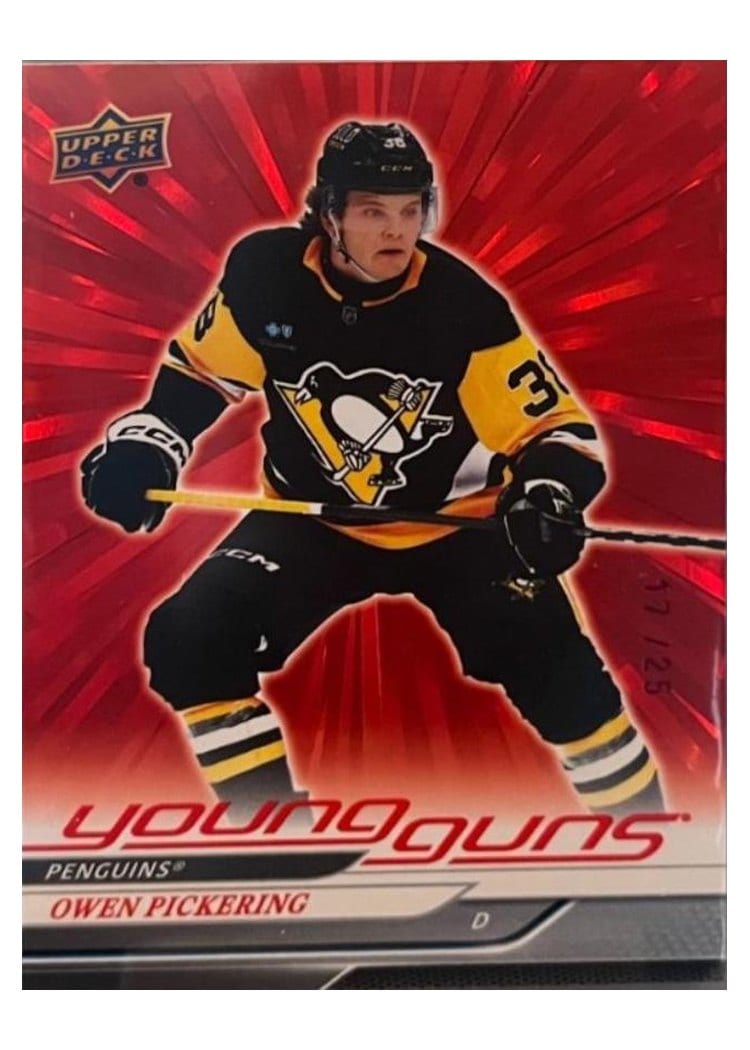 2024-25 Upper Deck Base Set Owen Pickering #703 card