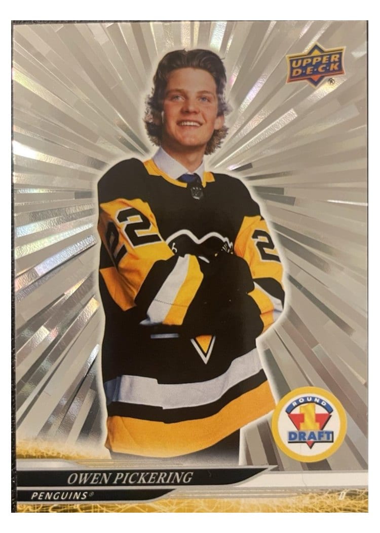 2024-25 Upper Deck Base Set Owen Pickering Outburst Silver #732 card