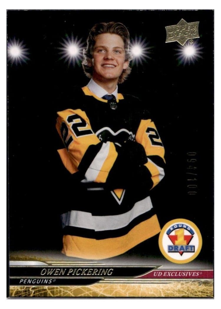 2024-25 Upper Deck Base Set Owen Pickering Exclusive #732 card