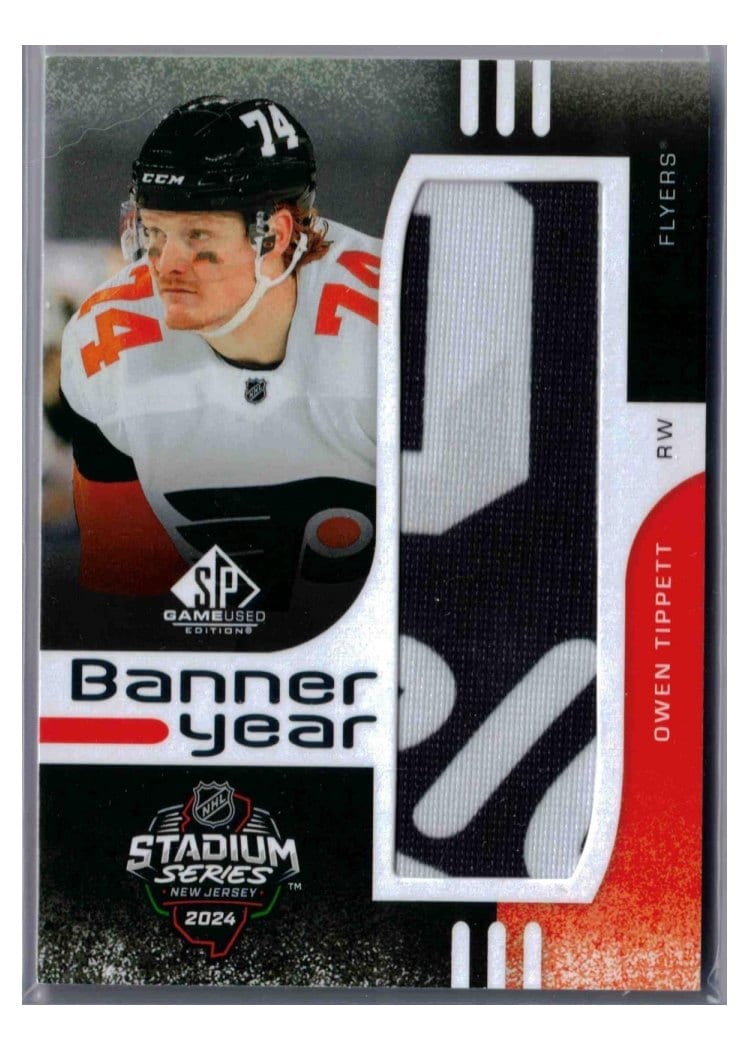 2024-25 SP Game Used 2024 Stadium Series Banner Year Relics Owen Tippett #BYSS-OT card