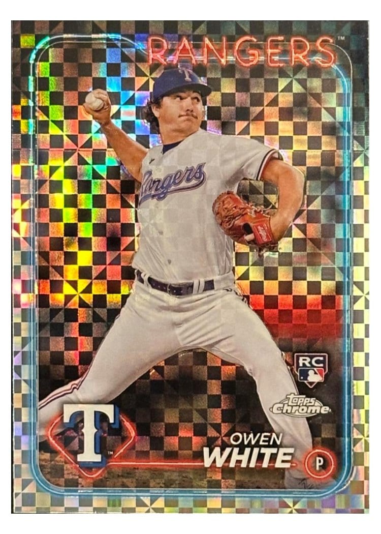 2024 Topps Chrome Logofractor Edition Base Set Owen White #211 card