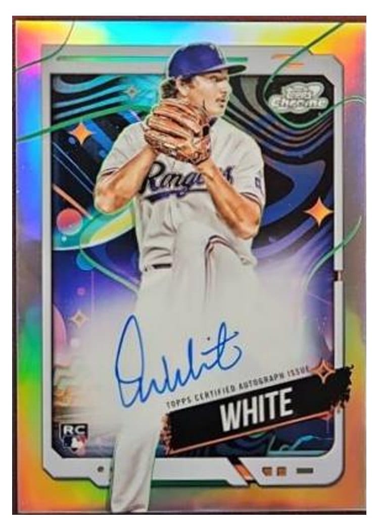 2024 Topps Cosmic Chrome Autographs Owen White #CCA-OW card