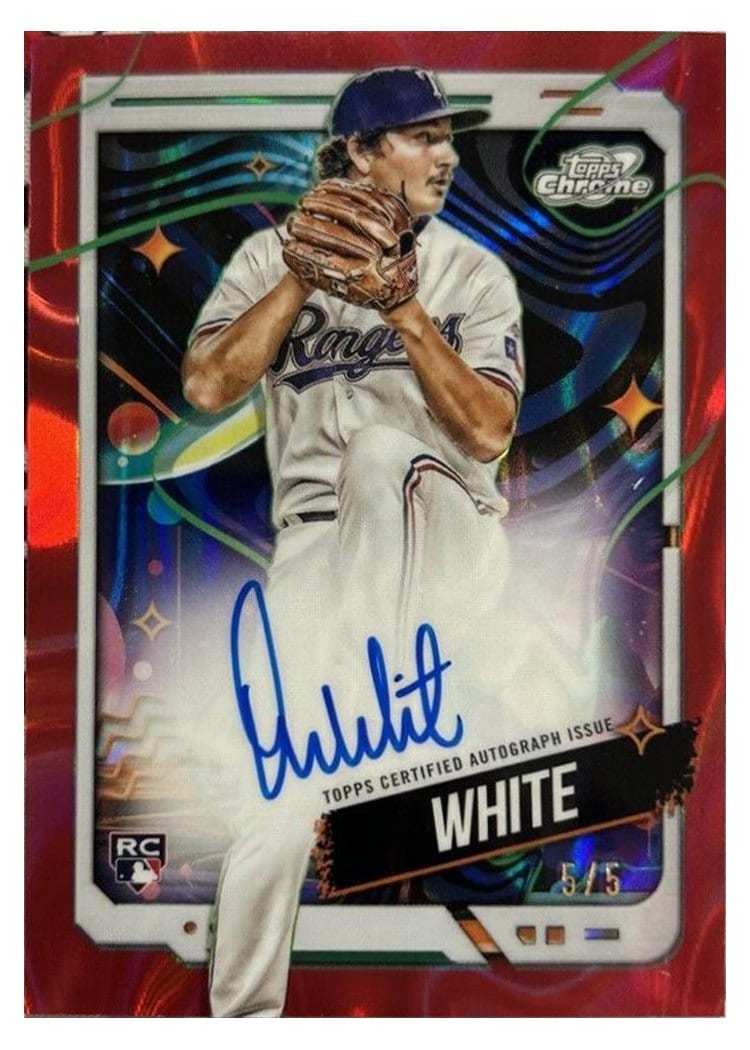 2024 Topps Cosmic Chrome Autographs Owen White #CCA-OW card