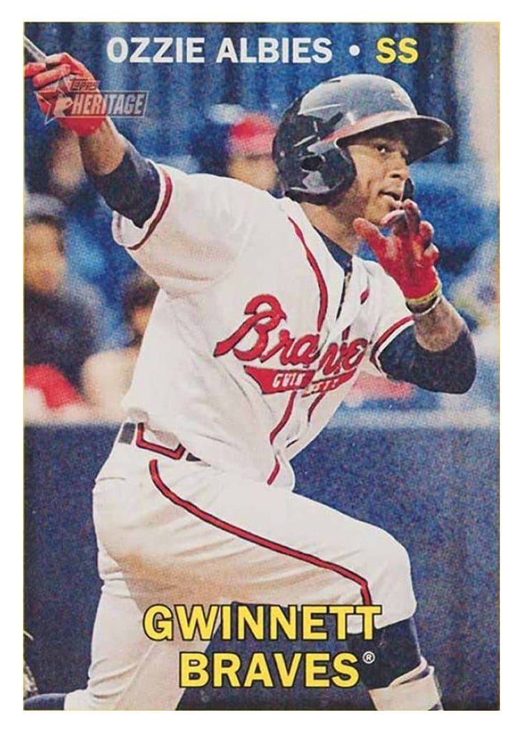 2016 Topps Heritage Minor League Base Set Ozzie Albies #28 card