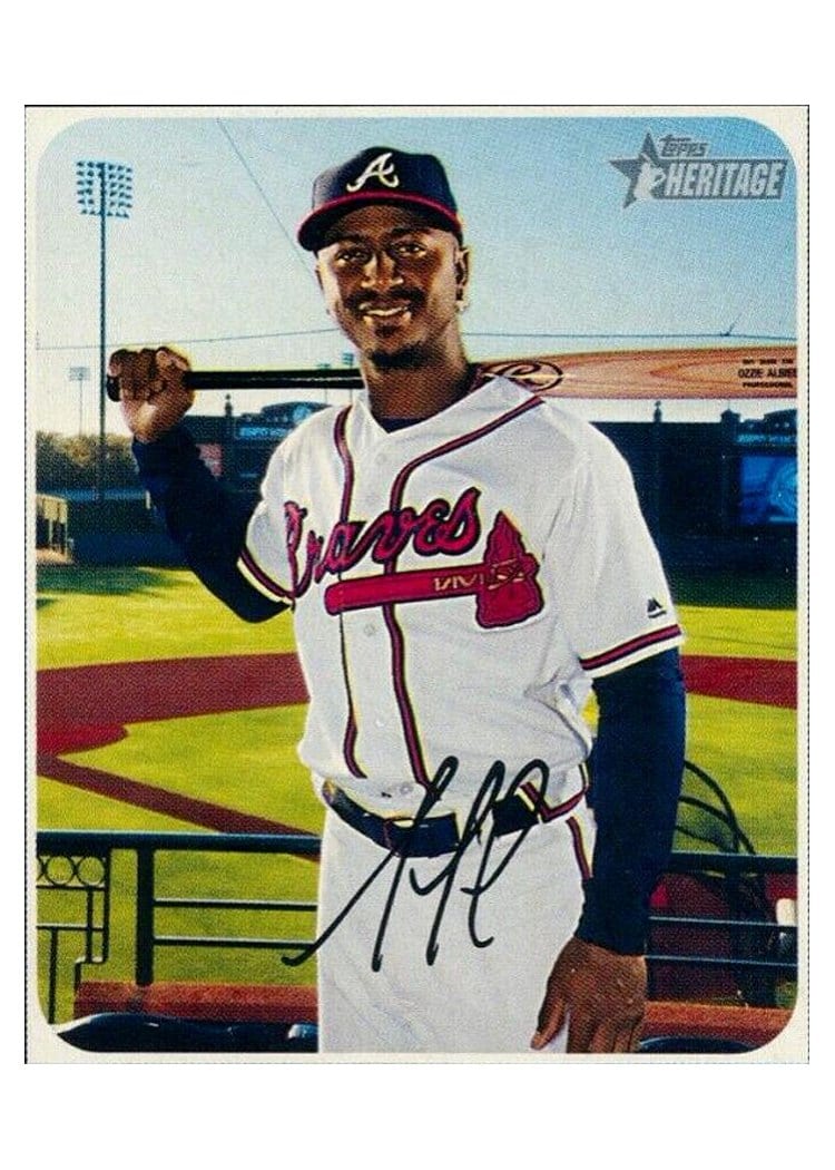 2020 Topps Heritage Base Set Ozzie Albies #286 card