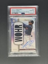 2024 Topps Luminaries Home Run Kings Autograph Relics Ozzie Albies #HRKAR-OA card