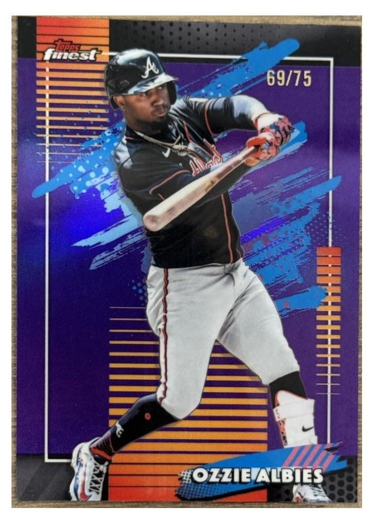 2026 Topps Finest Ozzie Albies #128 card