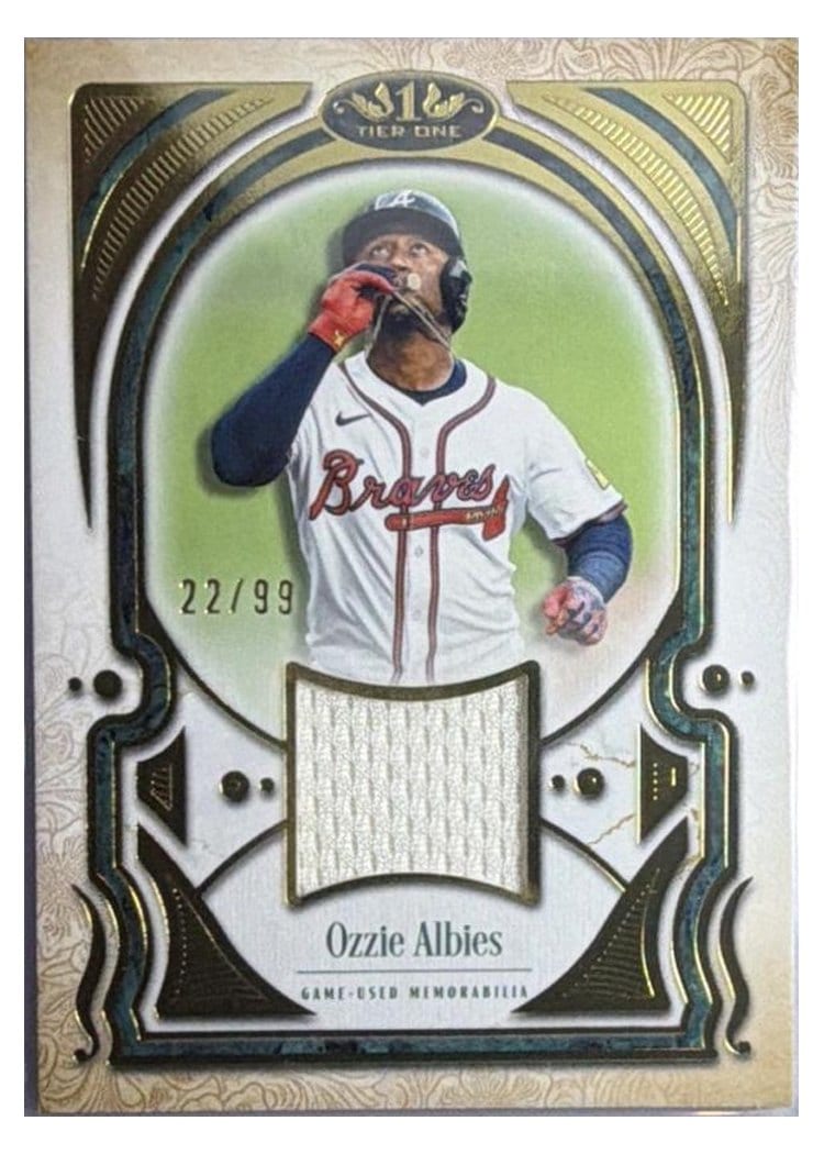 2026 Topps Tier One Tier One Talent Relics Ozzie Albies #T1TR-OA card