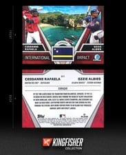 2024 Bowman Chrome International Impact Ozzie Albies / Ceddanne Rafaela #II-7 card