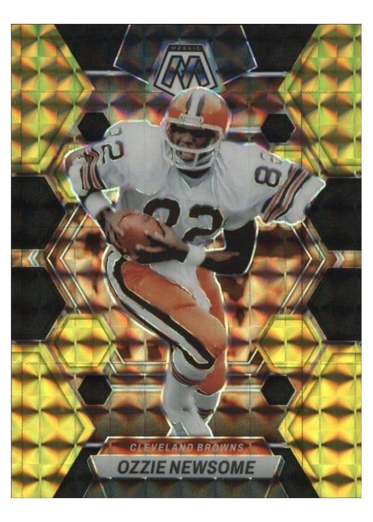 2023 Panini Mosaic Base Set Ozzie Newsome Choice Black Gold #54 card