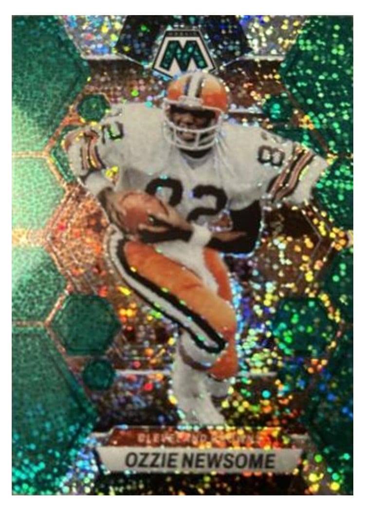 2023 Panini Mosaic Base Set Ozzie Newsome Green Sparkle #54