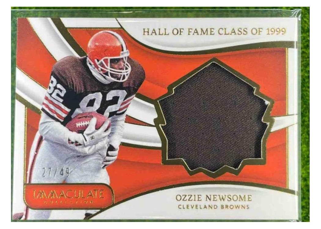 2024 Panini Immaculate Collection Immaculate HOF Jerseys Ozzie Newsome #17 card