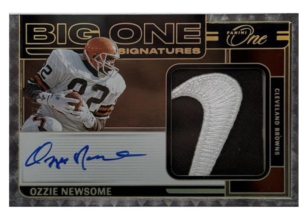 2024 Panini One Big One Signatures Ozzie Newsome #225 card