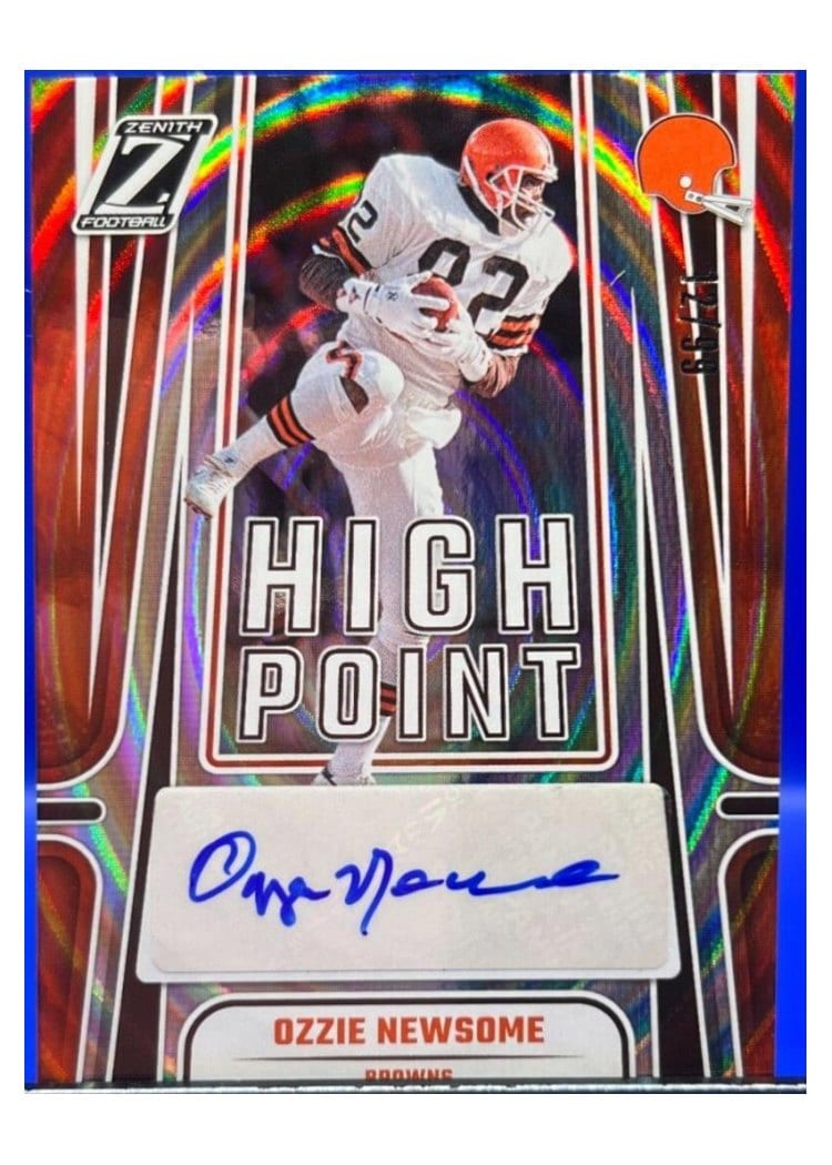 2024 Panini Zenith High Point Signatures Ozzie Newsome #HPS-ONE card