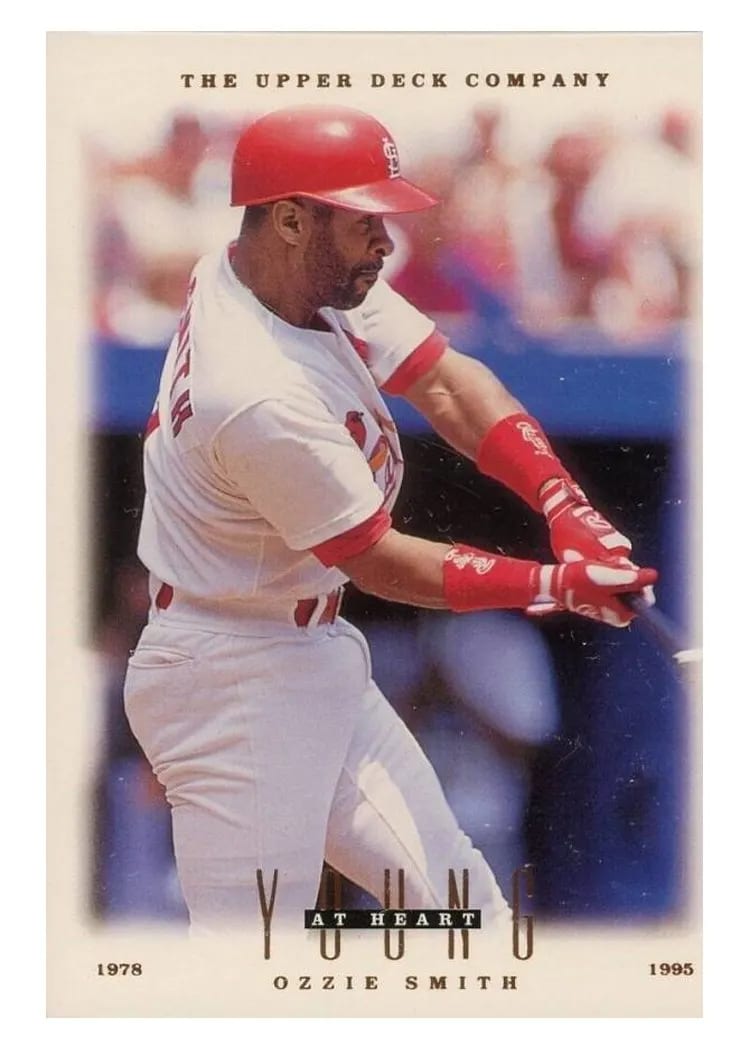 1996 Upper Deck Ozzie Smith #108 card