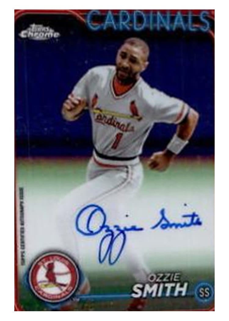 2024 Topps Chrome Update Legend Autographs Ozzie Smith #CLA-OS card