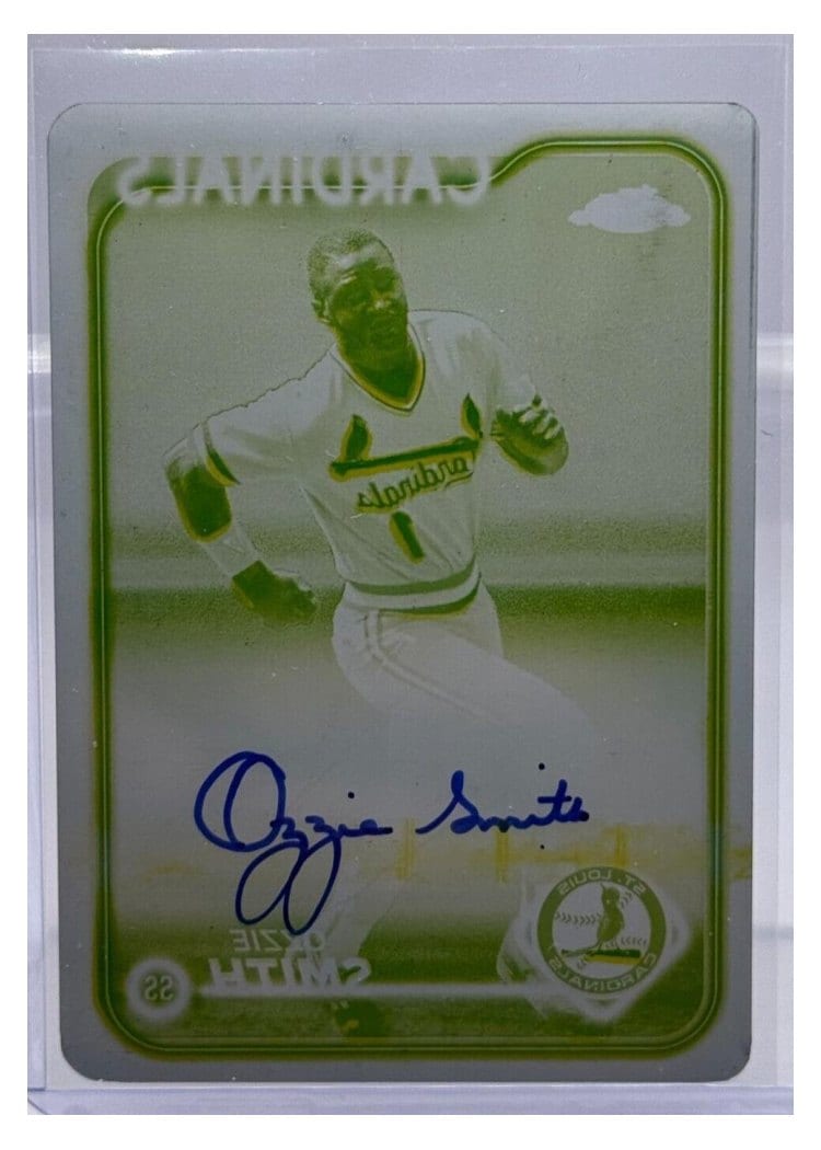 2024 Topps Chrome Update Legend Autographs Ozzie Smith #CLA-OS card