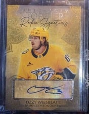 2025-26 Upper Deck Artifacts Top Tier Rookie Signatures Ozzy Wiesblatt #TTR-OW card