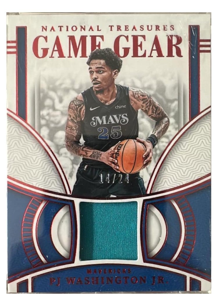 2023-24 Panini National Treasures Game Gear P.J. Washington Jr. #10 card