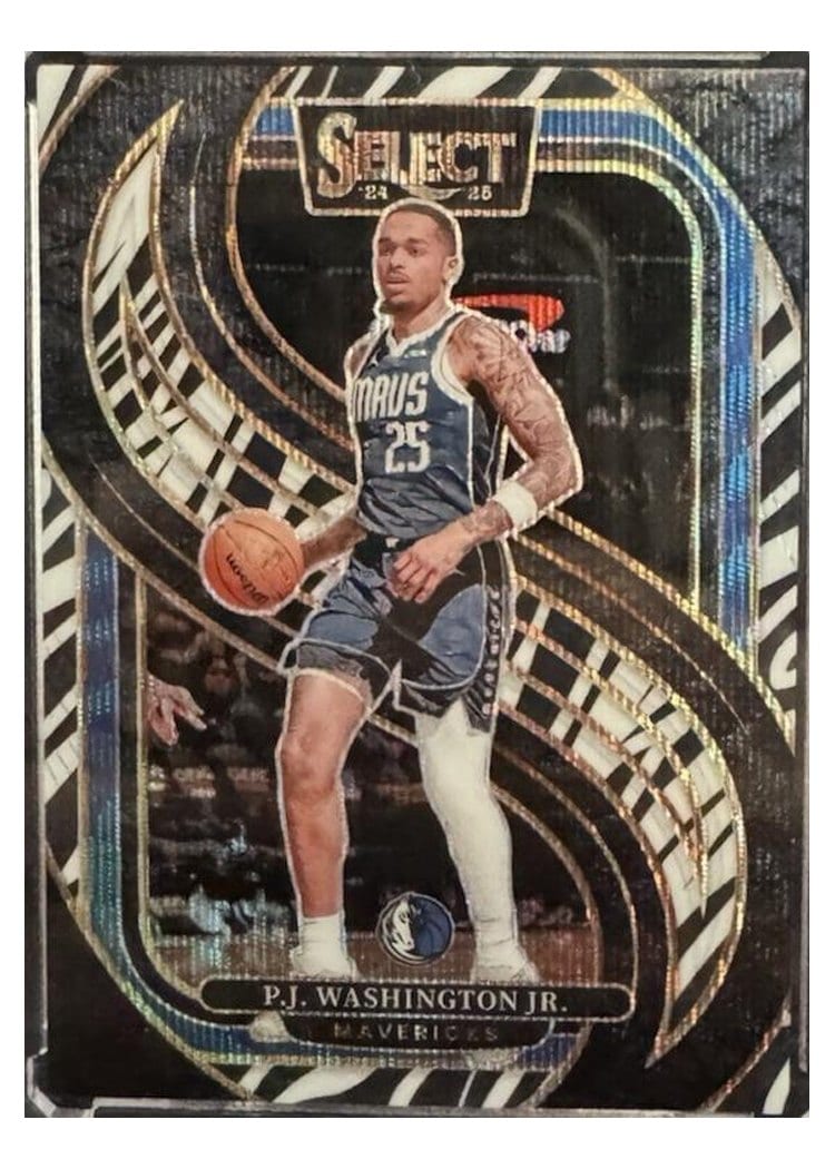 2024-25 Panini Select Base Set P.J. Washington Jr. #154 card