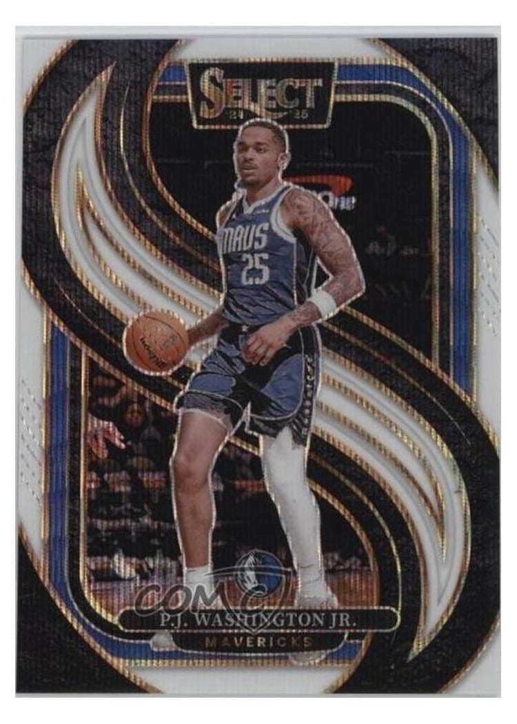 2024-25 Panini Select Base Set P.J. Washington Jr. White Wave Prizm #154 card