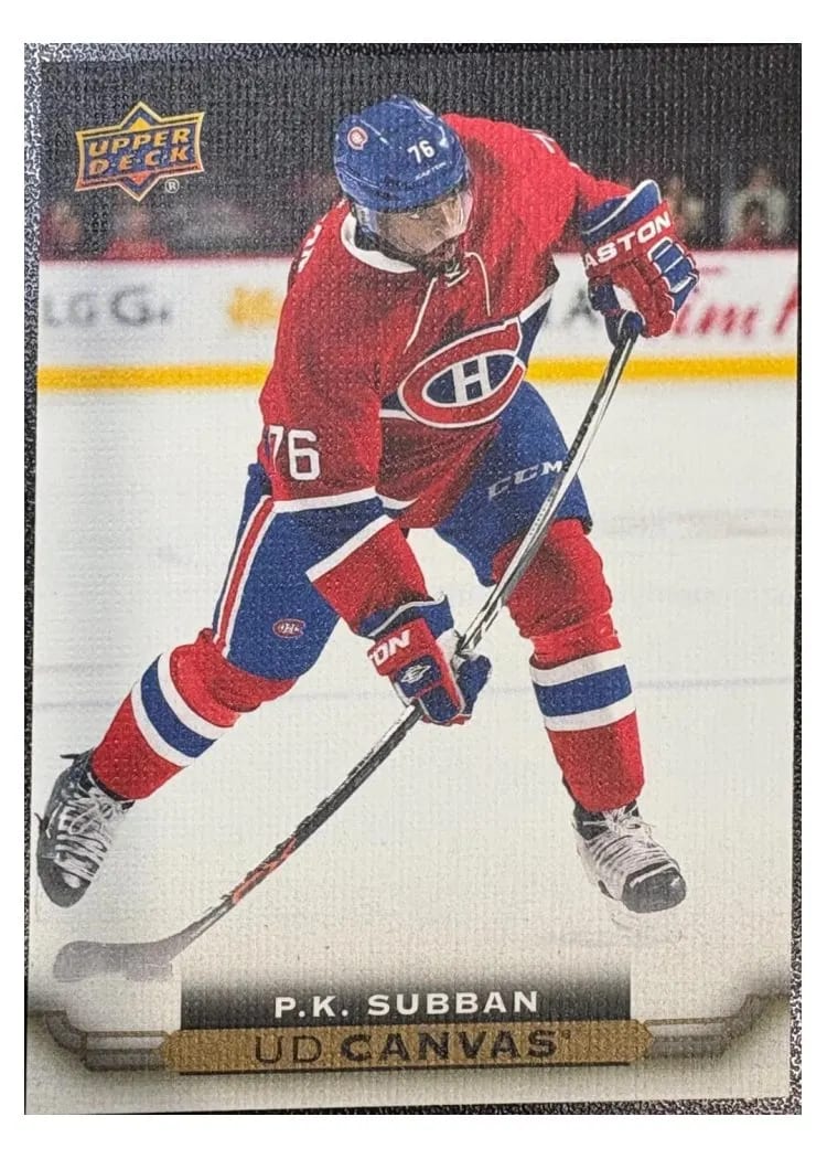 2015 Upper Deck Canvas P.K. Subban #C166 card