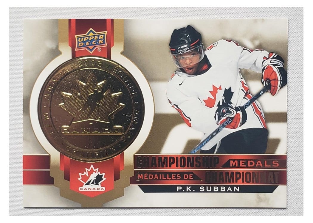 2021-22 Tim Hortons Collectors Series Championship Medals P.K. Subban #M-13 card