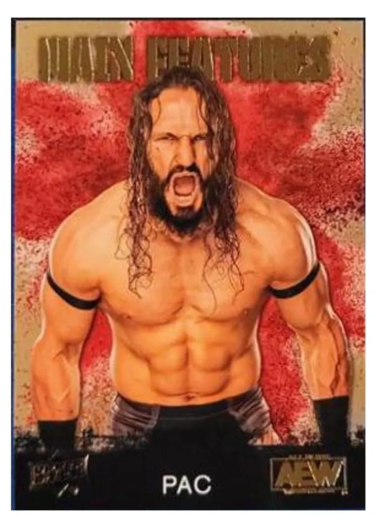 2021 Upper Deck AEW Main Features PAC Gold #MF-14 card