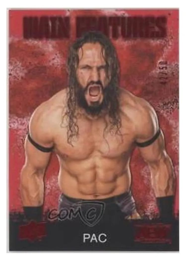 2021 Upper Deck AEW Main Features PAC Red #MF-14 card