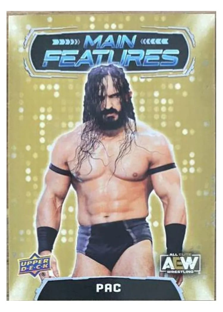 2022 Upper Deck AEW Main Features PAC Gold #MF-17 card