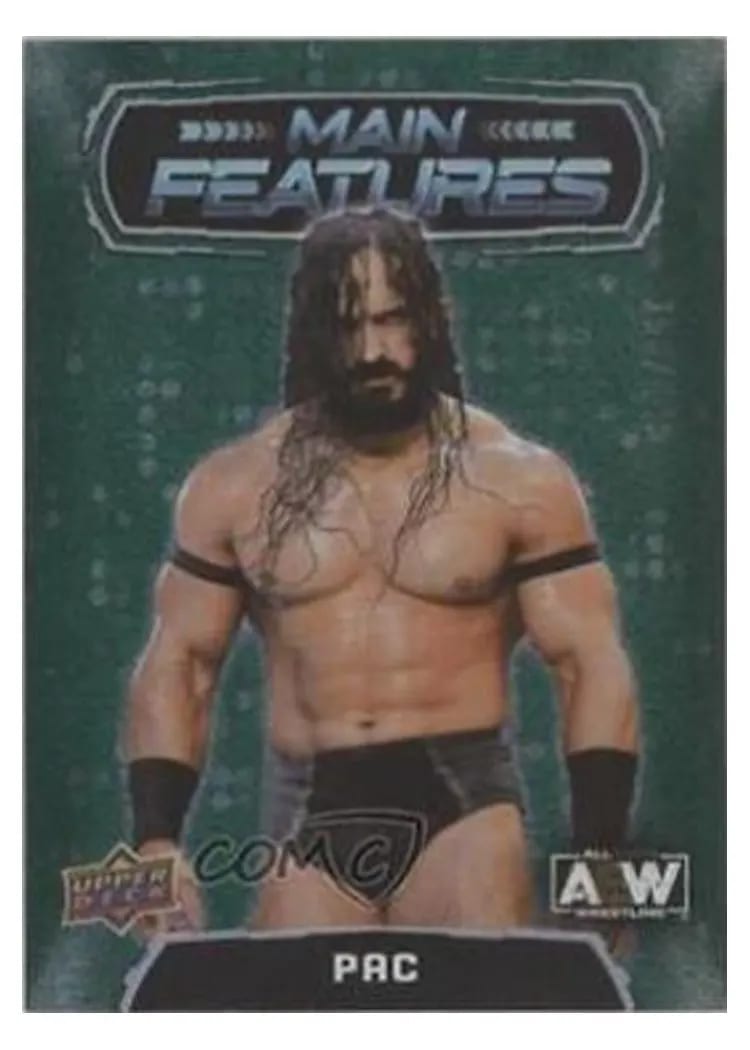 2022 Upper Deck AEW Main Features PAC Green #MF-17 card
