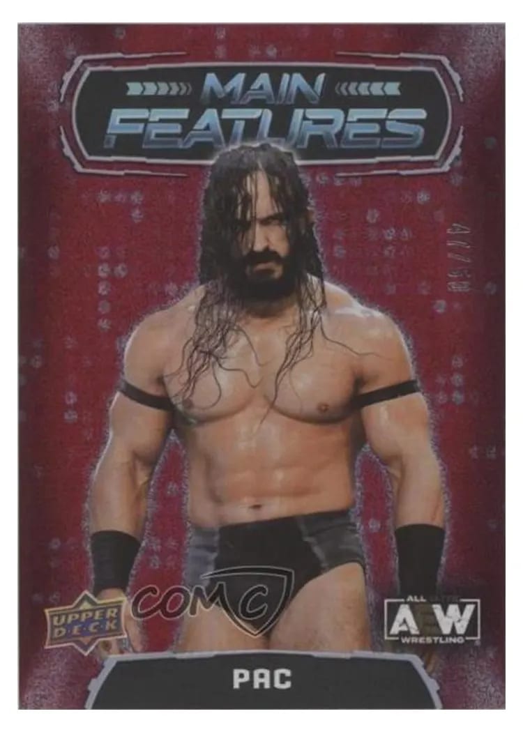 2022 Upper Deck AEW Main Features PAC Red #MF-17 card