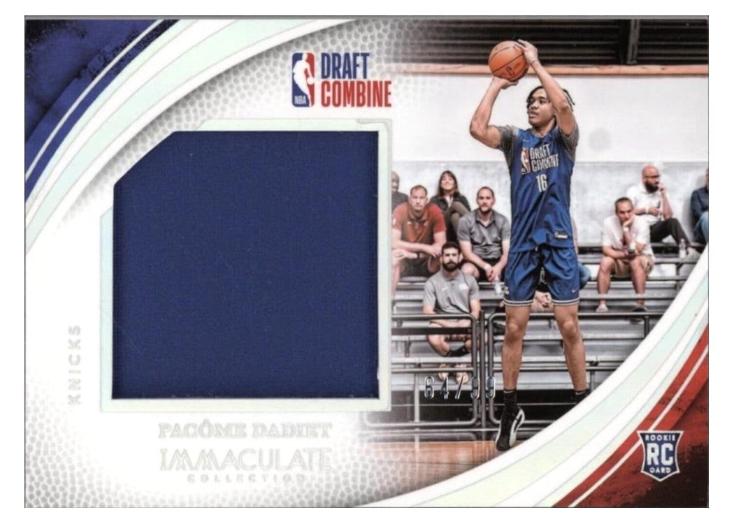 2024-25 Panini Immaculate Collection Draft Combine Memorabilia Set Pacome Dadiet #6 card